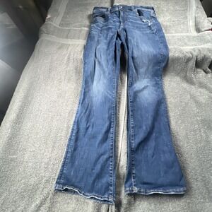 American Eagle Women's Blue Jean Next Level Stretch Kick Boot Size 12  . 32x30